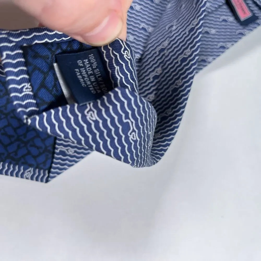Vineyard Vines Boys Necktie Lot Whale Dog Golden Retriever Wool Silk One NWT